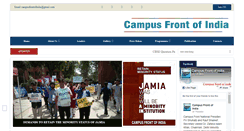 Desktop Screenshot of campusfrontofindia.org