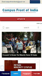 Mobile Screenshot of campusfrontofindia.org